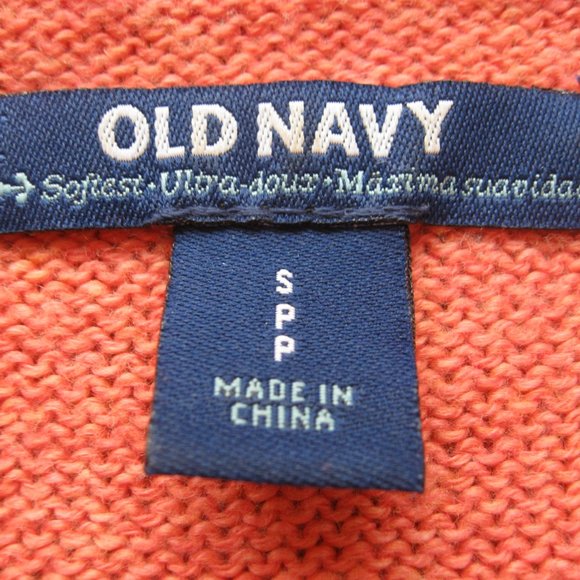 Old Navy Women's Sweater Coral Tropics Softest V-Neck Pullover Sweater Sz S/P - Picture 7 of 12